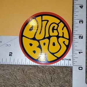 Dutch Bros groovy sticker